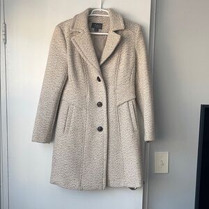 Gallery Women's Elegant Cream Trench Coat